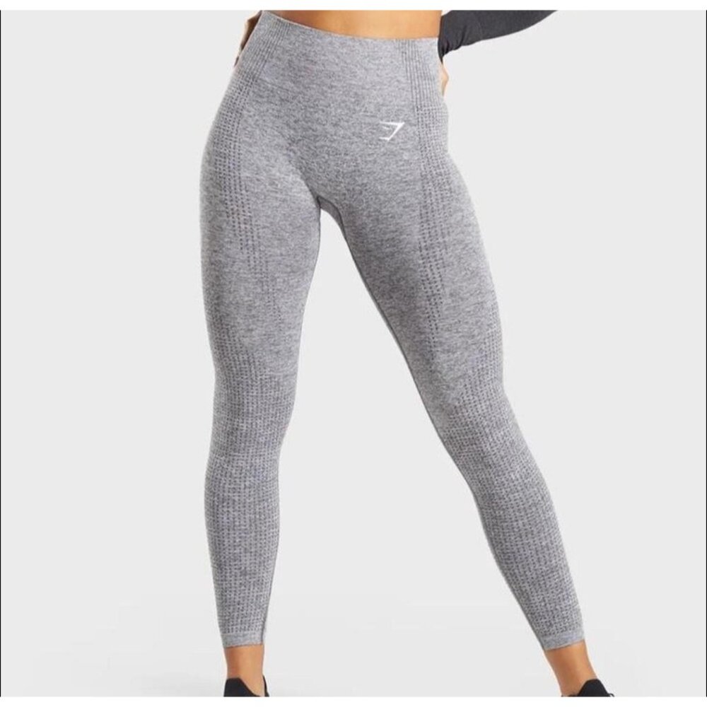 Gymshark Vital Seamless Leggings Womens Size XS Gray Workout Running Active